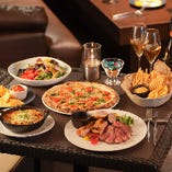 3/1〜【The BAR】ピッツァ＆3種ミートで充実！飲み放題プレミアムパーティープラン◆8,000円