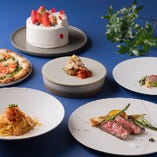 【イタリアン】記念日にぴったり！国産牛サーロインのメインが嬉しい全7品＋乾杯ドリンク◆8800円