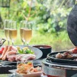 5/1～【The BAR】テラス&times;夜景 プレミアムSKYBBQ（前菜・海鮮BBQセット・〆そば込み贅沢プラン）◆9,000円