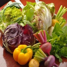 地産地消・農家直送の県内産野菜使用