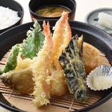 海老と季節野菜の天ぷらご膳