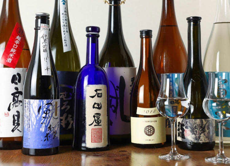 日本酒や焼酎は珍しい銘柄も仕入れています。