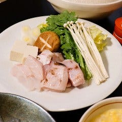 クエのお鍋です！とろける脂が美味しい最高級の逸品です