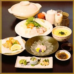 天然とらふぐクエ鍋コース