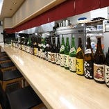 【日本酒】
静岡の全酒蔵から仕入れるお酒がずらりと並びます