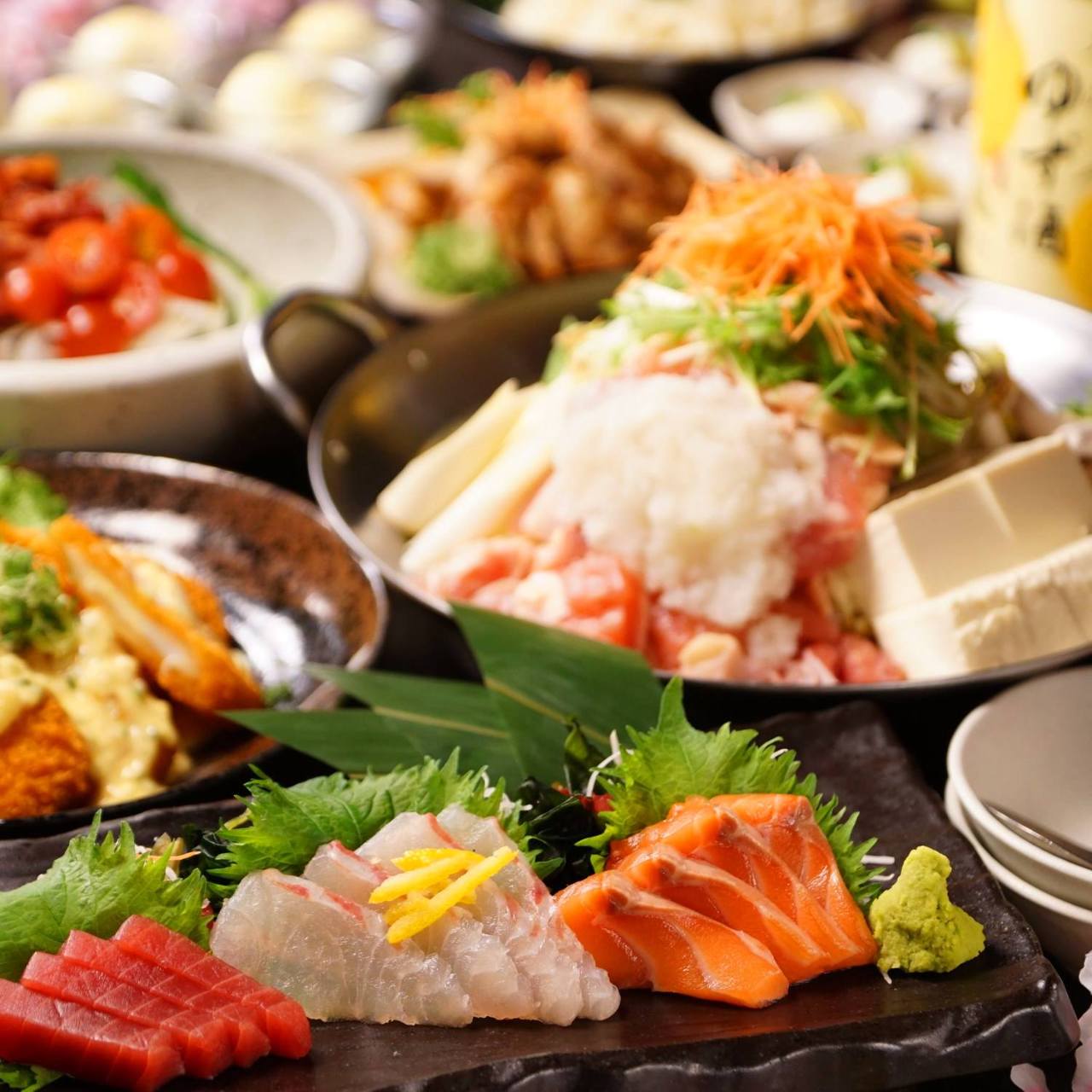 鍋 地鶏和風ゆずちゃんこ鍋 生ビールok 日 木3時間 金土祝前2時間 ゆずの小町コース 4500 3500円 の詳細 ゆずの小町 梅田店 梅田 大阪駅 居酒屋 ぐるなび