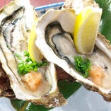 宮城県産殻付牡蠣。ほぼ年中ご提供しています