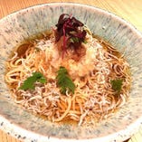 しらすと梅の鬼おろしパスタ