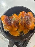 広島産牡蠣とホウレン草のウニソース焼き