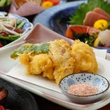 鱧、穴子と夏野菜の天ぷら