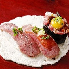 咲くやこの花 こって牛 メニュー 飛騨牛にぎり寿司 ぐるなび