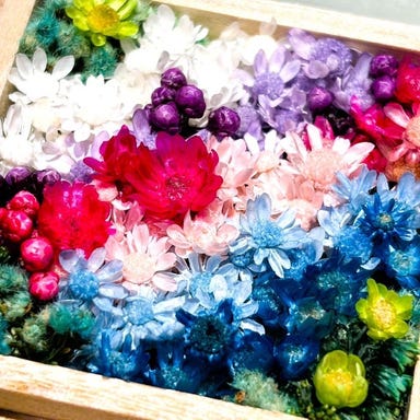 新宿 貸切り 団体 花のある棲家_【デート・女子会に大人気】☆お花に囲まれて、七色箱庭制作とティーフリー2時間飲み放題コース