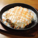 Mentaiko cheese  Okonomiyaki
明太チーズ お好み焼き