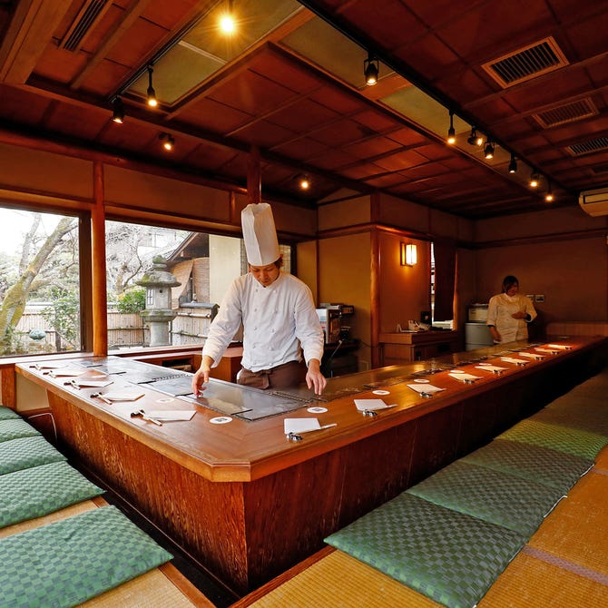 ステーキ割烹 花やしき 宇治 ステーキ ぐるなび
