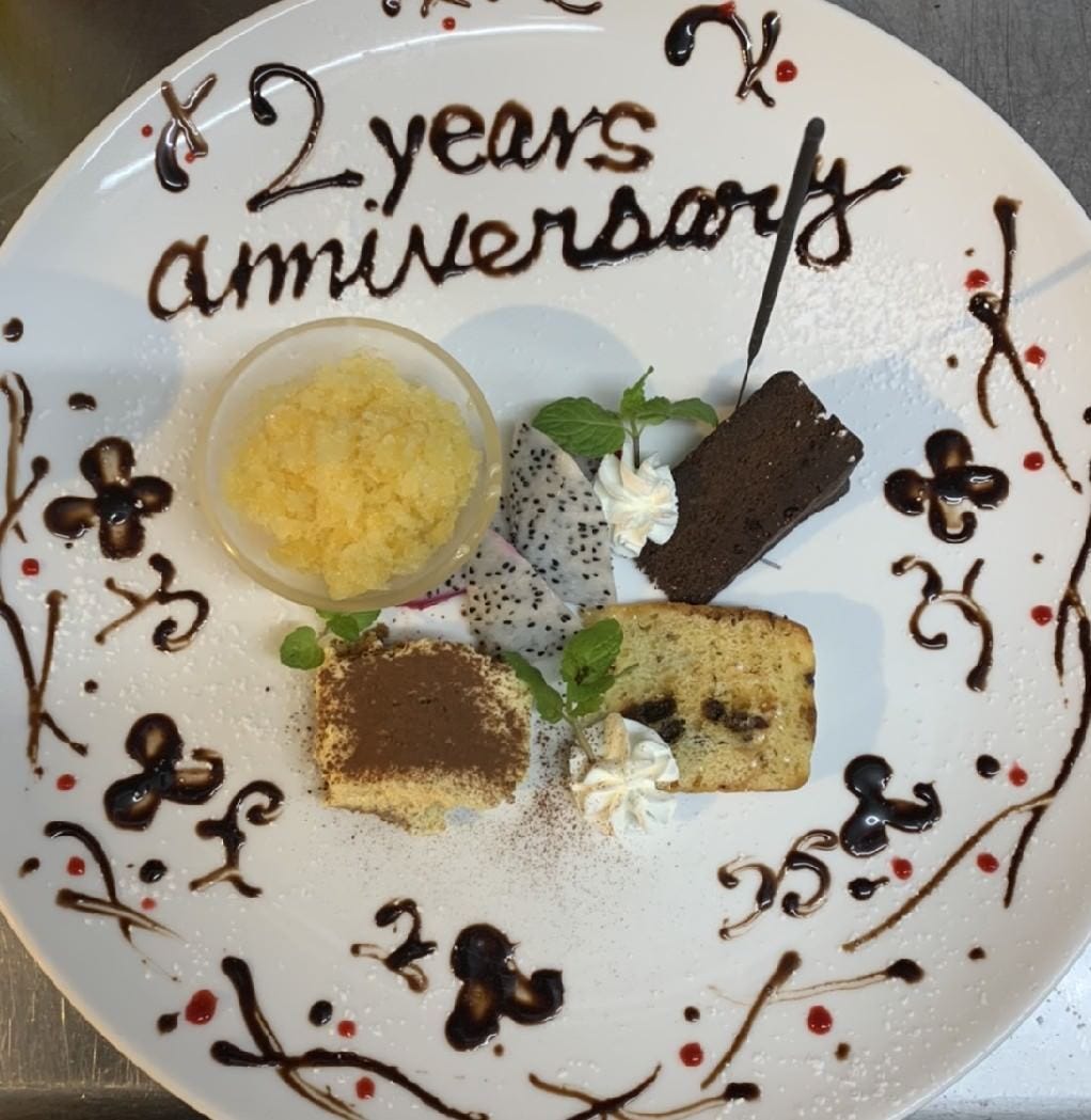 妖精の秘密の休日デザートプレート