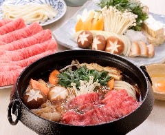 自慢の割り下でお召し上がりくださいませ。