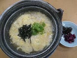雑炊（玉子・とり・野菜）
