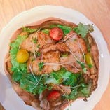 BBQポークとたっぷり野菜のダッチベイビー