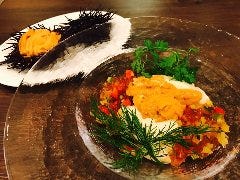 濃厚ウニのパンナコッタ