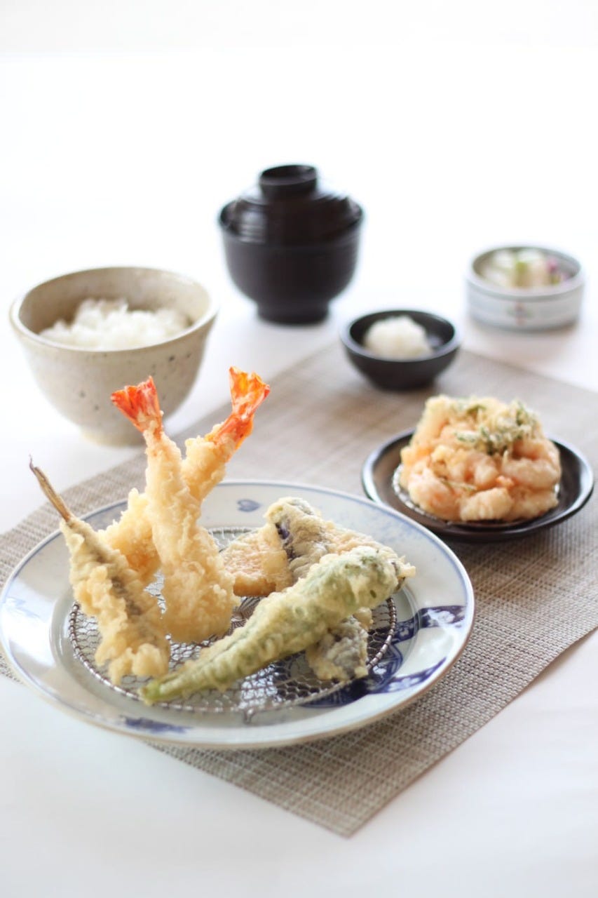 「天ぷら定食」　