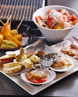 七輪焼レストラン 花みずき メニュー 七輪焼 貝 ぐるなび