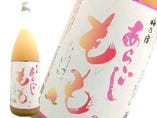 ●あらごしもも酒
（まるで桃のデザートを食べてるような感覚。和歌山県産の「白桃」４０％使用