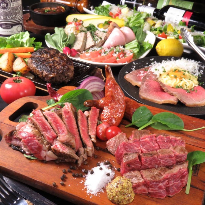 肉バル 黒毛和牛食べ放題 ミートマーケット梅田店 東梅田 お初天神 太融寺 居酒屋 ぐるなび