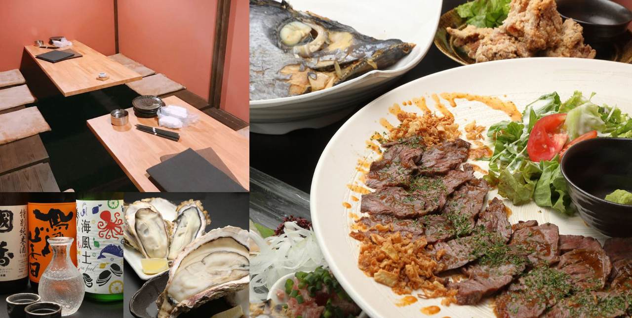 完全個室居酒屋 肉×牡蠣 伝 掛川本店