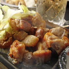 長州どりを使った串焼や鶏料理