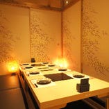 ◆ 九州料理と地酒 九州桜 博多筑紫口店 中規模宴会向けの個室 ◆