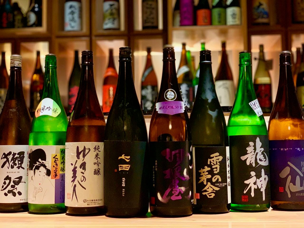 厳選された日本酒
自慢の品揃えです。
