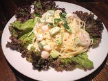 ◇和風シーザーの冷製パスタ -Caesar sauce cold pasta-