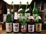 グランドメニュー約70種とお勧め約20種の日本酒をご用意。