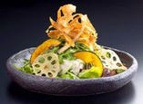 パリパリごぼうと水菜の和風サラダ