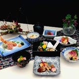 ぐるなび限定【夜景・和食ディナー】　堀川〜季節の彩り会席〜 鮑の鉄板焼き