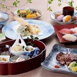 お盆特別期間限定【寿司・デザートビュッフェ食べ放題&times;選べる主菜　１ドリンク付き】～琴～