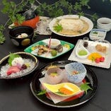 夏季の平日限定　選べるお勧めの夏酒1合付 京の夏の風物詩　鱧と鮎コース