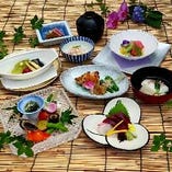 【夜景・和食ディナー】夏の食材を織り込んだ彩り会席】　堀川　