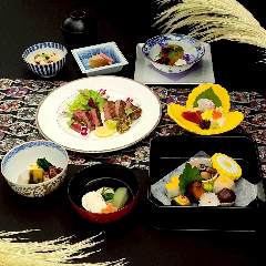 【夜景・和食ディナー】仙台名物牛タンと仙台牛モモ肉が一緒に愉しめる旬の彩り会席　嵯峨（さが）