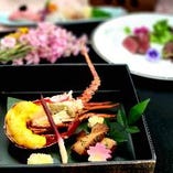 4月限定乾杯酒付き【個室確約！！】名物のすっぽん鍋や伊勢海老　仙台牛を織り込んだ贅沢会席】　都