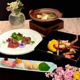 【和食ディナー】会席記念日プラン  名物のすっぽん鍋や伊勢海  仙台牛を織り込んだ贅沢会席】　都