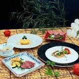 【Web限定特典 】蔵王(ざおう／仙台牛モモ肉のおまかせランチ)お食事グレードアップ　食後のお飲み物付き