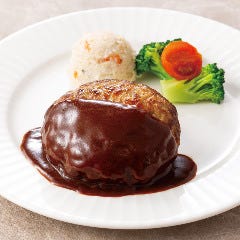 YEBISU BAR キュービックプラザ新横浜店_デミグラスハンバーグ