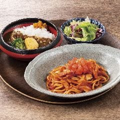 YEBISU BAR キュービックプラザ新横浜店_お好みパスタ＆ミニスパイスカレー～ミニサラダ付～