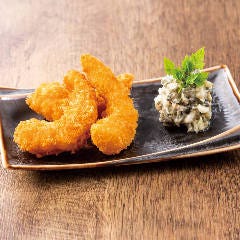 YEBISU BAR キュービックプラザ新横浜店_おつまみ海老フライ　～茗荷白しば漬タルタル～