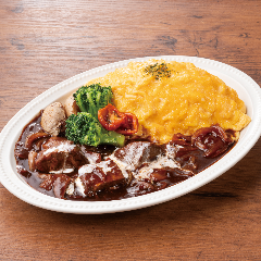 YEBISU BAR キュービックプラザ新横浜店_牛タンシチューオムライス