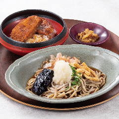 YEBISU BAR キュービックプラザ新横浜店_＜福井県のご当地グルメ＞
越前そばとソースカツ丼セット