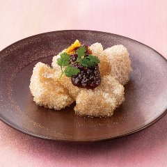 YEBISU BAR キュービックプラザ新横浜店_桜島大根の唐揚げ黒豚味噌掛け