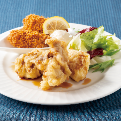 YEBISU BAR キュービックプラザ新横浜店_【平日限定 日替わりランチ】
ゆず胡椒とり天＆広島県産カキフライ