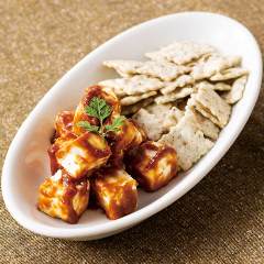 クリームチーズの山葵味噌和え&山葵クラッカー YEBISU BAR キュービックプラザ新横浜店_クリームチーズの山葵味噌和え&山葵クラッカー